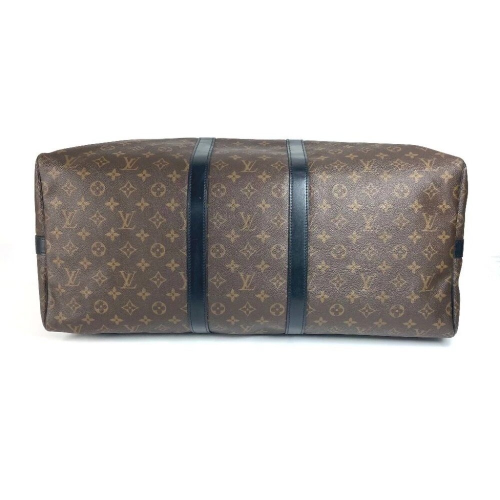 LOUIS VUITTON M56714 MonogramMacassar KeepallBandouliere55 Hand Bag Duffle Bag - Picture 6 of 15